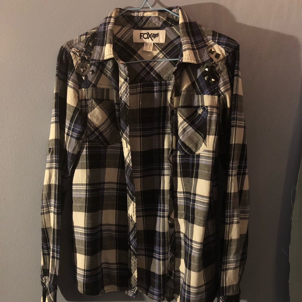 Blue, Black, and White Flannel